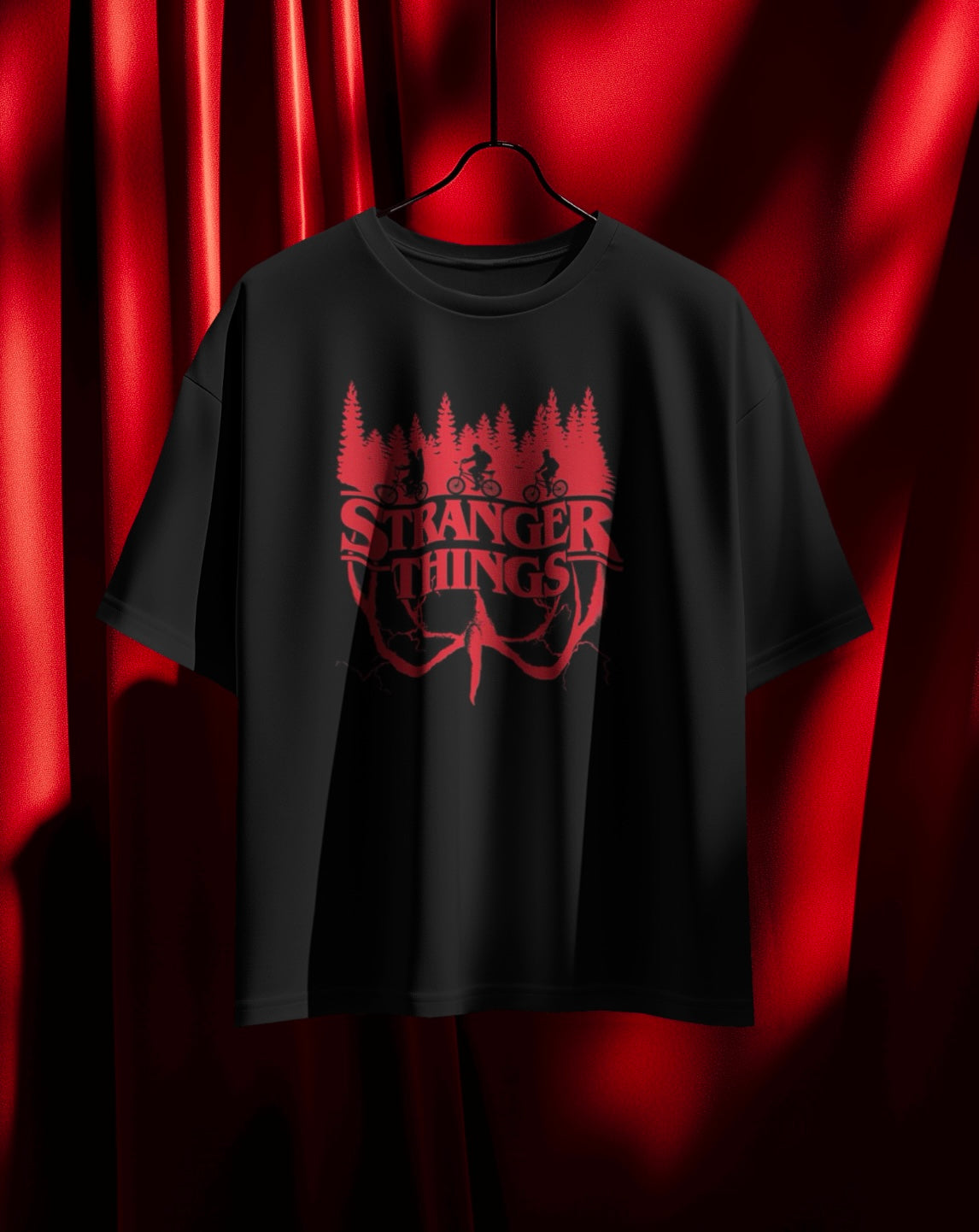 Stranger Things Upside Down Oversized T-Shirt - Rockz