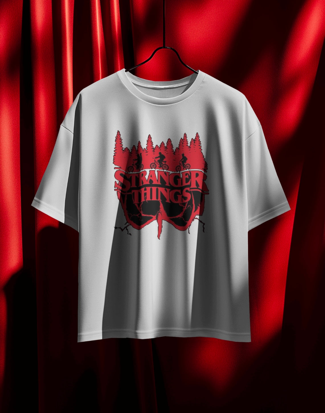 Stranger Things Upside Down Oversized T-Shirt - Rockz