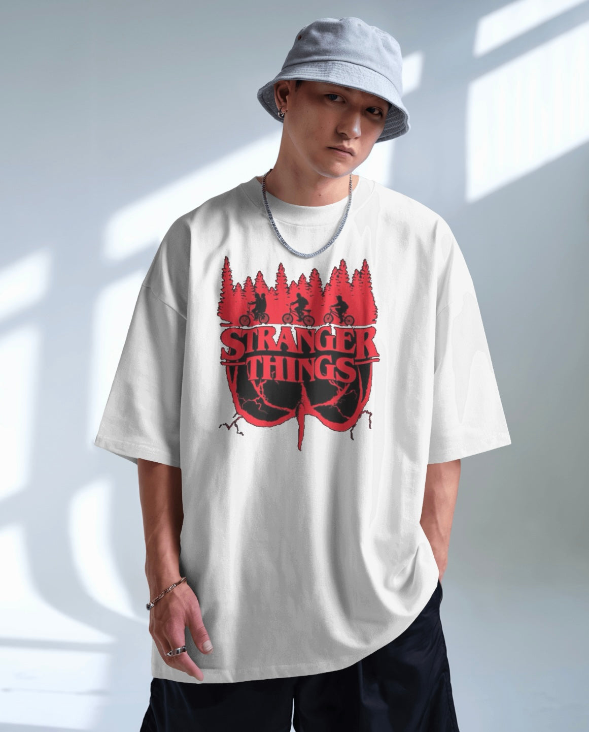Stranger Things Upside Down Oversized T-Shirt - Rockz