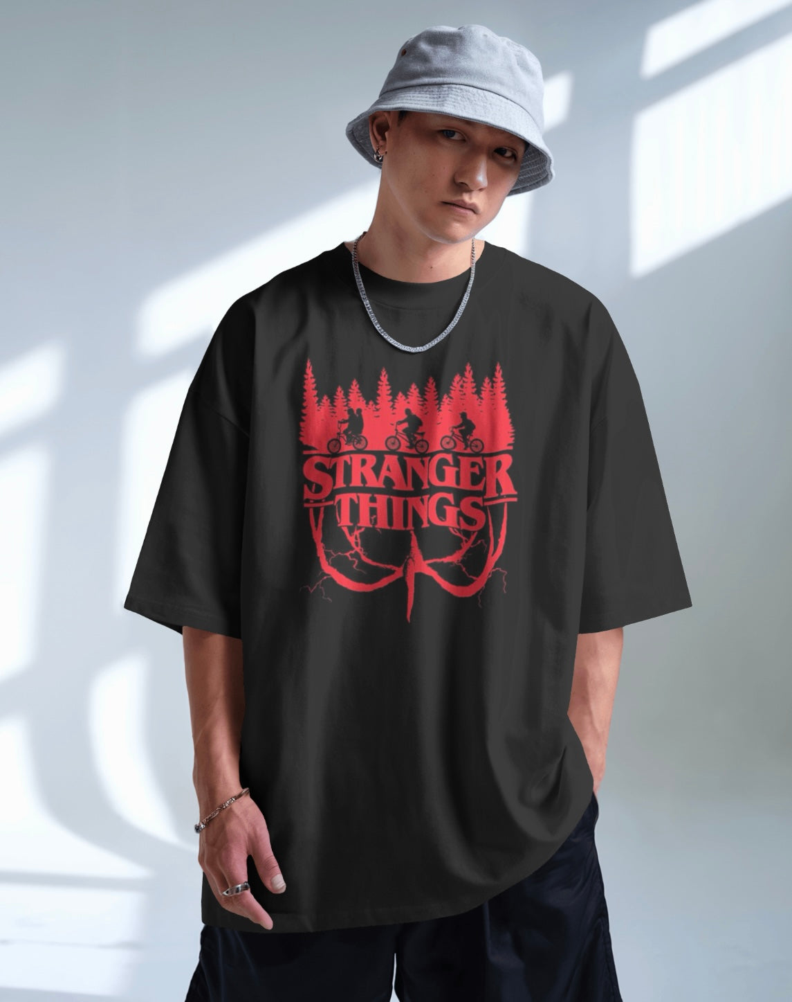 Stranger Things Upside Down Oversized T-Shirt - Rockz